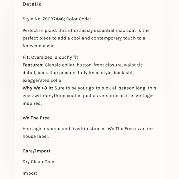 NWOT FREE PEOPLE We The Free Melia Mac Trench Coat In Navy Combo MSRP $228 - Picture 3 of 10